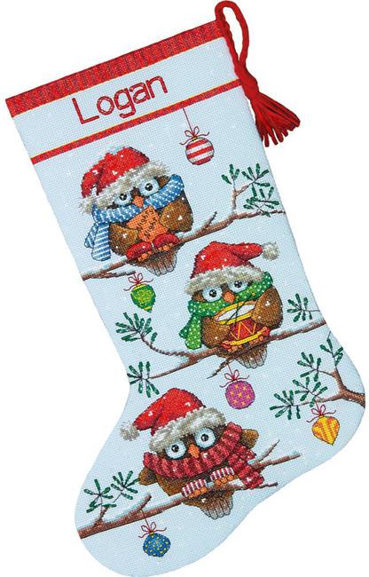 Dimensions Holiday Hooties Stocking (Cute Owls) Kit #70-08951